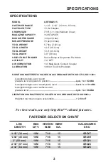 Preview for 3 page of Grip Rite GRTSM2515 Operator'S Manual And Parts List