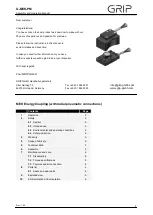 Preview for 1 page of Grip G-MEK-PM Assembly And Operating Manual