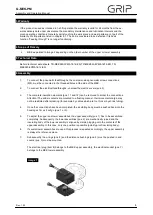 Preview for 3 page of Grip G-MEK-PM Assembly And Operating Manual