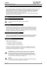 Preview for 2 page of Grip G-MGW Assembly And Operating Manual