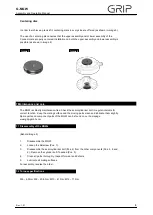 Preview for 5 page of Grip G-MGW Assembly And Operating Manual