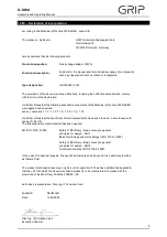 Preview for 7 page of Grip G-SWA Assembly And Operating Manual