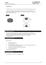 Preview for 5 page of Grip G-SWS Assembly And Operating Manual