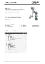 Предварительный просмотр 1 страницы Grip SHW Assembly And Operating Manual