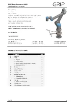 Предварительный просмотр 1 страницы Grip SWS Assembly And Operating Manual