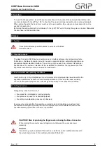 Preview for 2 page of Grip SWS Assembly And Operating Manual