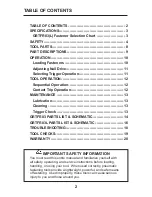 Preview for 2 page of Gripe Lite GRTFR83 Operator'S Manual