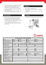 Предварительный просмотр 7 страницы Gripo 36579 Manual