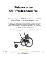 Preview for 1 page of GRIT Freedom Chair Pro Instructions