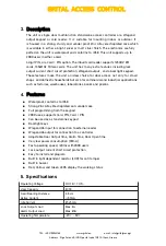 Preview for 3 page of GRITAL 3001014 User Manual