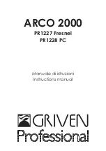 Предварительный просмотр 1 страницы Griven Professional ARCO 2000 PR1227 Fresnel Instruction Manual