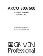 Griven Professional ARCO 300/500 PR1211 Instruction Manual preview