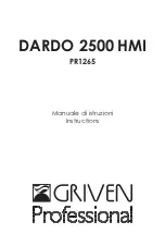 Griven Professional DARDO 2500 HMI Instructions Manual preview