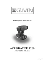 Предварительный просмотр 1 страницы Griven ACROBAT PE 1200 Manual