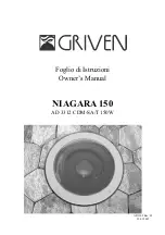 Предварительный просмотр 1 страницы Griven AD 3312 Owner'S Manual