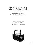 Preview for 1 page of Griven Colorway User Manual/Instructions