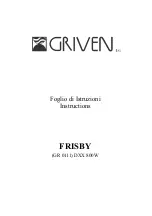 Preview for 1 page of Griven FRISBY Instructions Manual