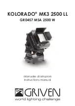 Griven GR0457 MSA 2500 W Instruction Manual preview