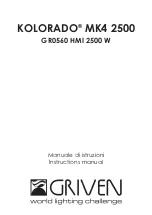 Griven GR0560 Instruction Manual preview