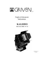 Griven KALEIDO GR 0410 MSD 575 W Instructions Manual preview