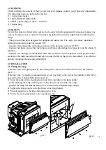 Предварительный просмотр 11 страницы Griven Kolorado MK2 1800 Owner'S Manual