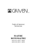 Griven MAITRE Instructions Manual предпросмотр