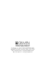 Preview for 20 page of Griven VESUVIO OS CYM 250 HFT Owner'S Manual