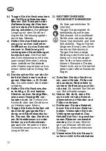 Preview for 12 page of Grizzly Tools AGS 7280 D-Lion Translation Of The Original Instructions For Use