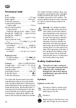 Preview for 70 page of Grizzly Tools AGS 7280 D-Lion Translation Of The Original Instructions For Use