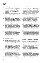 Preview for 72 page of Grizzly Tools AGS 7280 D-Lion Translation Of The Original Instructions For Use