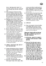 Preview for 73 page of Grizzly Tools AGS 7280 D-Lion Translation Of The Original Instructions For Use