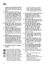 Preview for 74 page of Grizzly Tools AGS 7280 D-Lion Translation Of The Original Instructions For Use