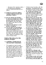 Preview for 75 page of Grizzly Tools AGS 7280 D-Lion Translation Of The Original Instructions For Use