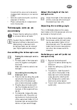 Preview for 79 page of Grizzly Tools AGS 7280 D-Lion Translation Of The Original Instructions For Use