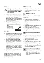 Preview for 101 page of Grizzly Tools AHS 2020-52 Li Instructions For Use Manual