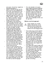 Preview for 43 page of Grizzly Tools EGT 1036 Instructions For Use Manual