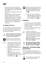 Preview for 70 page of Grizzly Tools EGT 1036 Instructions For Use Manual