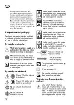 Preview for 74 page of Grizzly Tools EGT 1036 Instructions For Use Manual