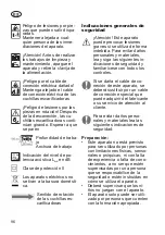 Preview for 96 page of Grizzly Tools EGT 1036 Instructions For Use Manual