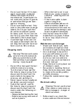 Preview for 71 page of Grizzly Tools EGT 1440 Translation Of The Original Instructions For Use