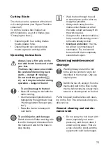 Preview for 75 page of Grizzly Tools EGT 1440 Translation Of The Original Instructions For Use