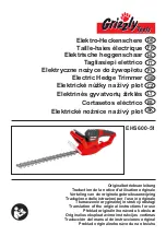 Grizzly Tools EHS 600-51 Translation Of The Original Instructions For Use preview