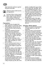 Preview for 72 page of Grizzly Tools EMH 2440 Translation Of The Original Instructions For Use