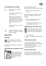 Preview for 75 page of Grizzly Tools EMH 2440 Translation Of The Original Instructions For Use