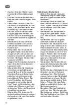 Preview for 12 page of Grizzly Tools ERM 1846 GT Translation Of The Original Instructions For Use