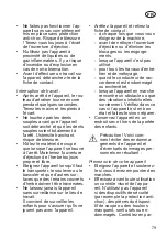 Preview for 79 page of Grizzly Tools ERV 1201-31 ZV Set Translation Of The Original Instructions For Use