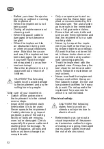 Preview for 52 page of Grizzly Tools ES 1231 Translation Of The Original Instructions For Use