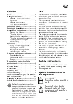 Preview for 59 page of Grizzly Tools EV 1800-40 S Translation Of The Original Instructions For Use