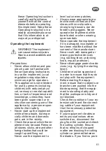 Preview for 61 page of Grizzly Tools EV 1800-40 S Translation Of The Original Instructions For Use