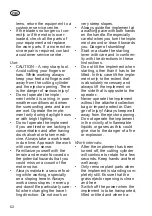 Preview for 62 page of Grizzly Tools EV 1800-40 S Translation Of The Original Instructions For Use